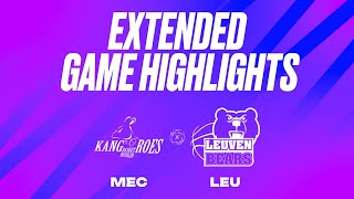 Kangoeroes Basket Mechelen vs Stella Artois Leuven Bears  Game Highlights [upl. by Tips]