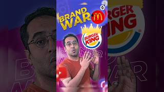 Burger King vs McDonalds  brandwars shortsindia [upl. by Grimbald589]