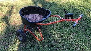 Agri Fab 45 0462 Push Broadcast Spreader Review Agri fab spreader huge upgrade [upl. by Trub826]