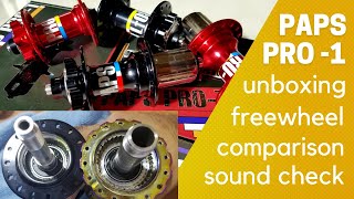 Paps Pro 1 hubs unboxing and sound check vs speedone and sagmit hubs [upl. by Atsedom]