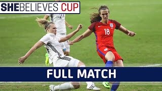 England Women 01 Germany Women  2017 SheBelieves Cup  Full Match [upl. by Zebada]