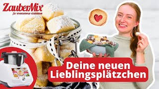 🌟🍪 5Zutaten Plätzchen zarte Traumstücke leicht gemacht  Monsieur Cuisine Rezept [upl. by Isolde566]