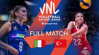 🇮🇹 ITA vs 🇹🇷 TUR  Full Match  Semi Final  Womens VNL 2022 [upl. by Lamson]