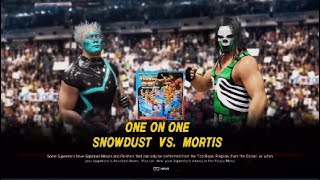 WWE 2K24  Snowdust vs Mortis [upl. by Gnah880]