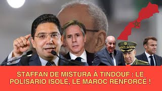 Staffan de Mistura à Tindouf  LAlgérie en Échec le Maroc Triomphe [upl. by Nivonod]