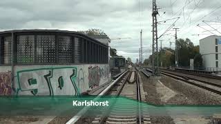 Führerstandsmitfahrt SBahn Berlin S3 Ostbahnhof  Erkner [upl. by Jarek]