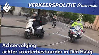 Achtervolging achter scooter  scooter chase [upl. by Namajneb]