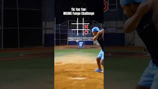 INSANE Baseball TIC TAC TOE Fungo Challenge shorts [upl. by Assetal]