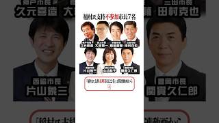 市長7名 稲村氏支持不参加 県内29市長のうち7市長 [upl. by Sucramaj]