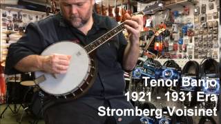 Stromberg Voisinet Tenor Banjo 1921  1931 Made In USA [upl. by Mozart]