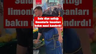 Pazarcının sulu limon hilesi görenlere quotPes artıkquot dedirtti shorts limon keşfet pazar [upl. by Annaerdna]