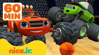 Blaze and the Monster Machines Sports Rescues amp Adventures 🏀 1 Hour  Nick Jr [upl. by Aoniak]