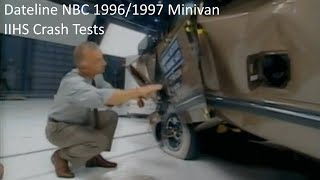 Dateline NBC 19961997 Minivan IIHS Crash Testing pvsheridan [upl. by Beaston]