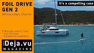 Foil Drive Gen 2 and Luxury Whitsunday Charter Catamaran [upl. by Enohsal]