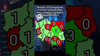 Amount Of Synagogues In Polish Voivodeshipsilość synagog w polskich województwach poland polska [upl. by Adlai]