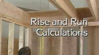 Stairbuilding Rise and Run Calculations [upl. by Annadiana90]