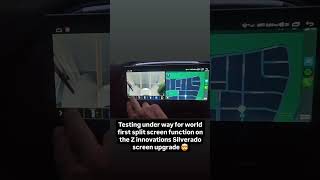 Z INNOVATIONS SILVERADOSIERRA 2019 PLUS SCREEN UPGRADE SPLIT SCREEN CARPLAY ANDROID AUTO [upl. by Cralg232]