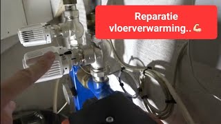 Reparatie vloerverwarmingsverdeler met stadsverwarming💪🏻 [upl. by Llertnahs]