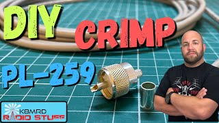 How To Install A Crimp On PL259 to Coax [upl. by Eidde]