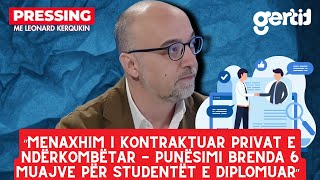 Menaxhim i kontraktuar privat e ndërkombëtar  Punësimi brenda 6 muajve për studentët e diplomuar [upl. by Aicirtel]