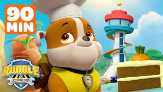 PAW Patrol Rubble Makes Daring Rescues amp Bakes a Cake  90 Minute Compilation  Rubble amp Crew [upl. by Bloomer]