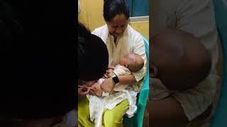 2nd vaccination vaccination vaccine youtubeshorts viralvideo viralbaby viralshorts [upl. by Neenaej]