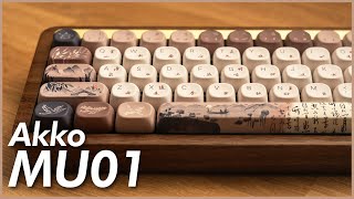 Akko MU01  Akko Made a Wooden Keyboard [upl. by Yrrem]