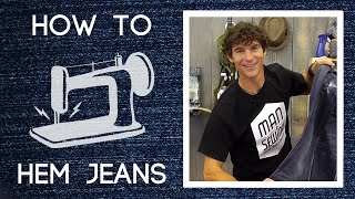 How to Hem Pants Easy Sewing Tutorial with Rob Appell of Man Sewing [upl. by Rocky]