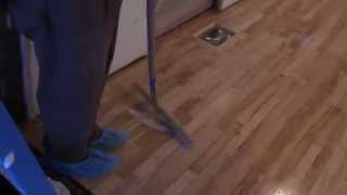 Applying Water Based Finish to a Hardwood Floor [upl. by Kamal]