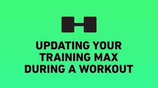 Updating your training max duration a workout  HeavySet 20182 [upl. by Colly]