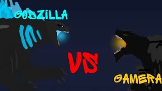 Godzilla vs Gamera Dc2 Animation [upl. by Tierell]