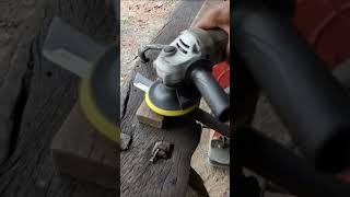 Sharpening sword blade with angel grinder tool shorts short shortsvideo shortvideo diy how [upl. by Elocyn]