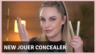 NEW JOUER COSMETICS Essential High Coverage Concealer  2 day wear TEST [upl. by Nicolette]