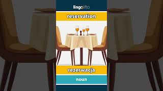 🇬🇧🇵🇱 reservation  rezerwacja  learn English  Uczmy się angielskiego [upl. by Igiul833]