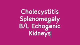 Splenomegaly  Cholecystitis  Parenchymal Change on Ultrasound [upl. by Formenti]