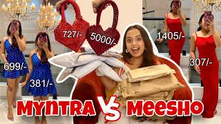 I ordered identical products from Myntra vs Meesho😱Shocked [upl. by Anaizit]