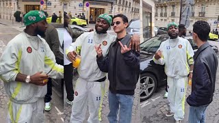 Davido Shock Wizkid as he declare himself the king of Afrobeat Nigeria in the street of Paris [upl. by Sneed]