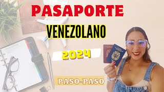 PASAPORTE VENEZOLANO PASO A PASO EXTRANJERO2024 [upl. by Gnad]