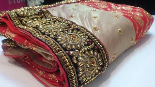 IMPORTED FABRIC DESIGNER BANARASI SAREE IN STONE WORK amp ZARI WORK ZARANGSAREE BANARASISAREE [upl. by Ennahtur192]