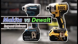 Makita vs Dewalt Impact Drivers [upl. by Jeddy]