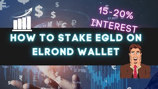 How to stake EGLD on the Elrond Wallet 1520APY😮 [upl. by Homans]