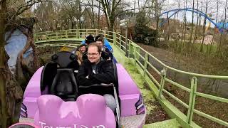 Dwervelwind Toverland onridePOV Achterbahn Toverland roller coaster Mack Rides [upl. by Ahcorb]