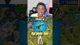 Harpoon Gun Elims Only😂👆 fortnite shorts [upl. by Benetta384]