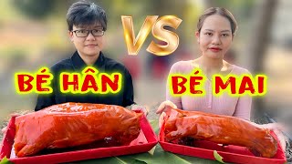 Tới Công Chuyện Bé Mai Đụng Độ Bé Hân Ăn Đua 2 Con Heo Sữa Quay Ai Sẽ Là Người Chiến Thắng [upl. by Enileqcaj]