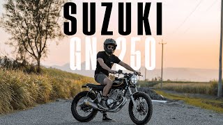 Suzuki GN250 v3  Purpose Built Moto [upl. by Korwin]