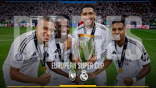 BTS with the UEFA Super Cup CHAMPIONS  Real Madrid 20 Atalanta [upl. by Noterb]