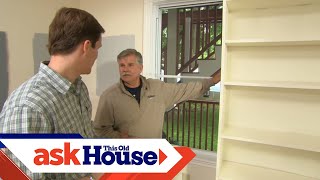 How to Build a Custom BuiltIn Using Stock Shelving  Ask This Old House [upl. by Daub794]