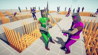 Battle Royale on Pits with Spikes  Totally Accurate Battle Simulator TABS [upl. by Almena]