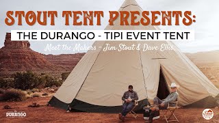 American Made Handcrafted Tipi Event Tent  Stout Tent  The Durango [upl. by Ecyt]