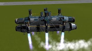 KSP  Heavy Lifting Short Range Rocket Skycrane Testflight [upl. by Sollie]